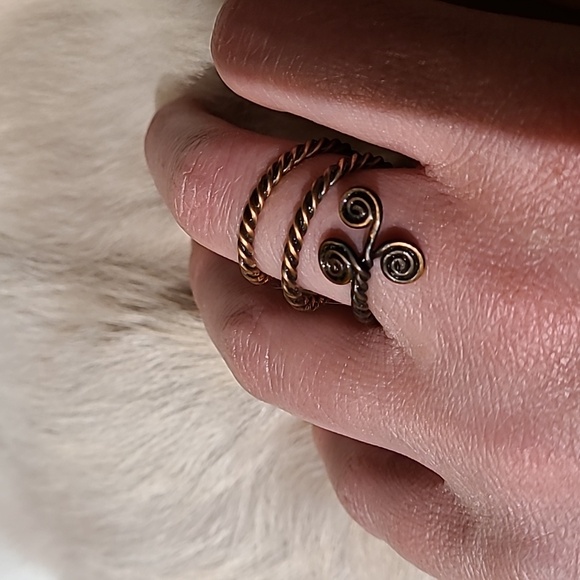 EUC handmade spiral ring s.6.5 - Picture 3 of 3